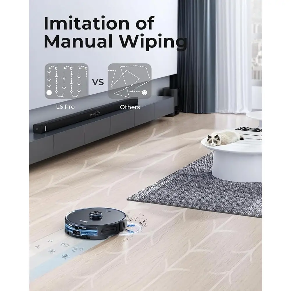 Robot Vacuum and Mop Combo 3 in 1 Self Emptying Station LiDAR Navigation Smart App Control 4000Pa Suction Voice Control Multi - Image 6