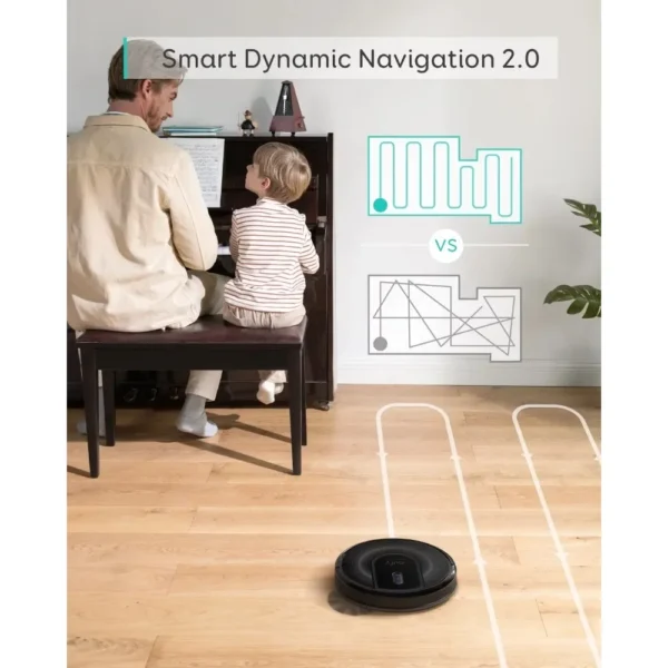Robot vacuum cleaner with home mapping, 2000Pa suction, Wi-Fi， boundary zone - Image 4