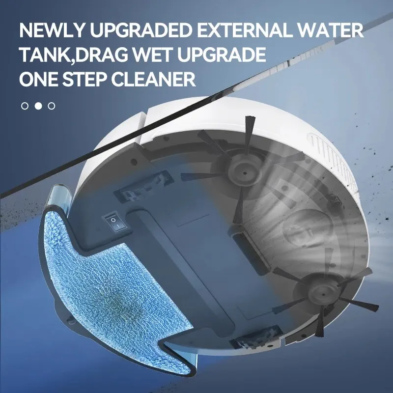 Intelligent Sweeping Robot Large Water Tank Mobile App Remote Control Planning And Cleaning Line Low Noise 2000 Pa Large Suction - Image 4