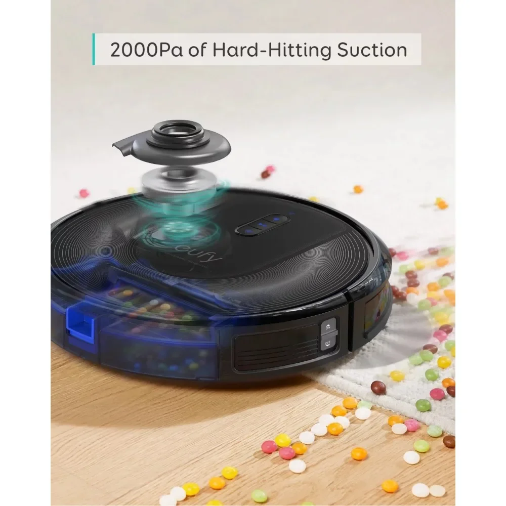 Robot vacuum cleaner with home mapping, 2000Pa suction, Wi-Fi, boundary zone - Image 3