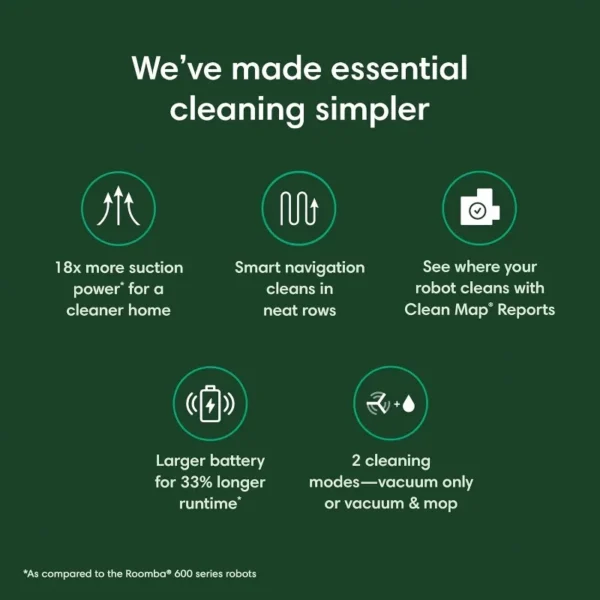 iRobot Roomba Robot Vacuum and Mop Combo (Y0140), Multi-Surface Cleaning, Smart Navigation Cleans,Self-Charging,Works with Alexa - Image 3