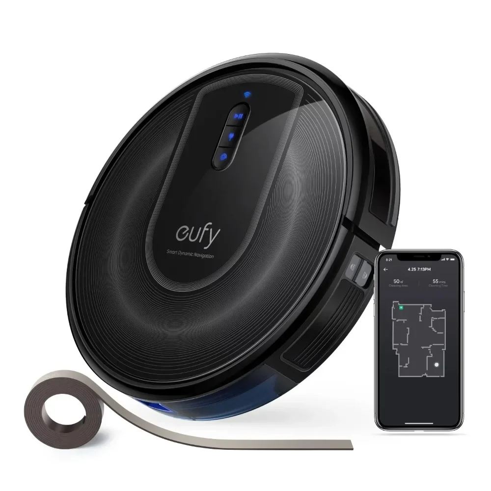 Robot vacuum cleaner with home mapping, 2000Pa suction, Wi-Fi, boundary zone
