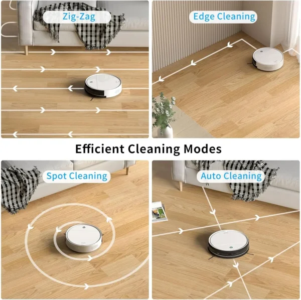 OKP K5 Robot Vacuum Cleaner 2500Pa, 120 Min Runtime, WiFi/App/Alexa, Self-Charging, Slim, Perfect for Hard Floors, Pet Hair - Image 3