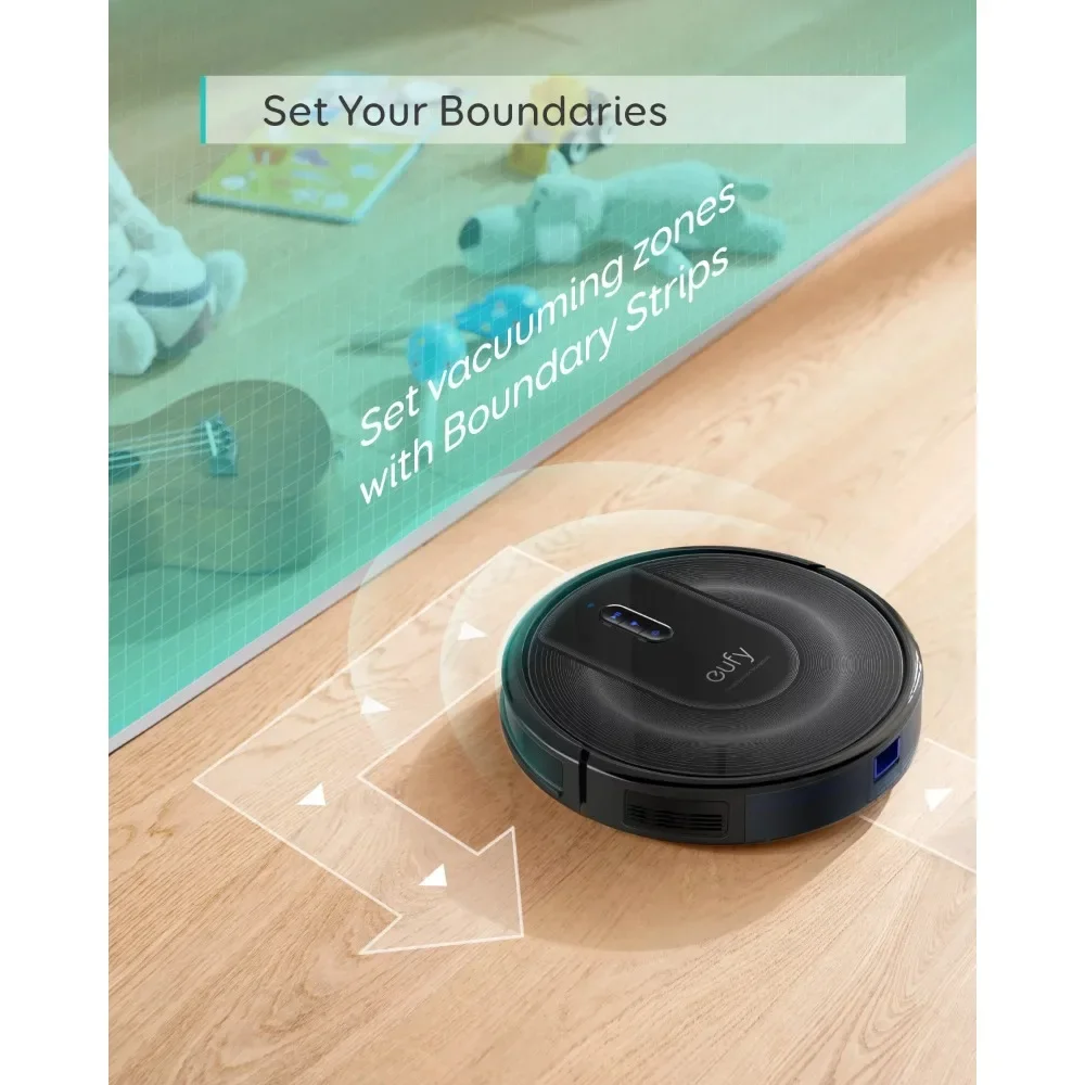 Robot vacuum cleaner with home mapping, 2000Pa suction, Wi-Fi, boundary zone - Image 5
